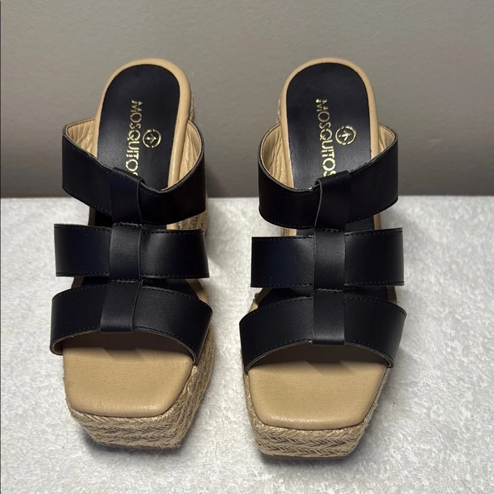 Mosquitos Sandals Espadrilles Wedge High Heel Platform size 7 - Picture 3 of 11